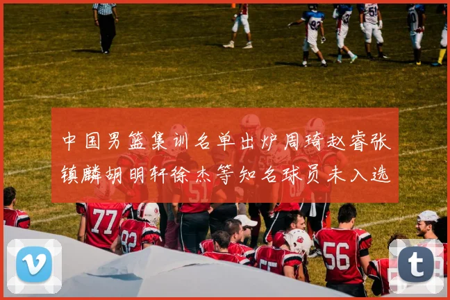 中国男篮集训名单出炉周琦赵睿张镇麟胡明轩徐杰等知名球员未入选
